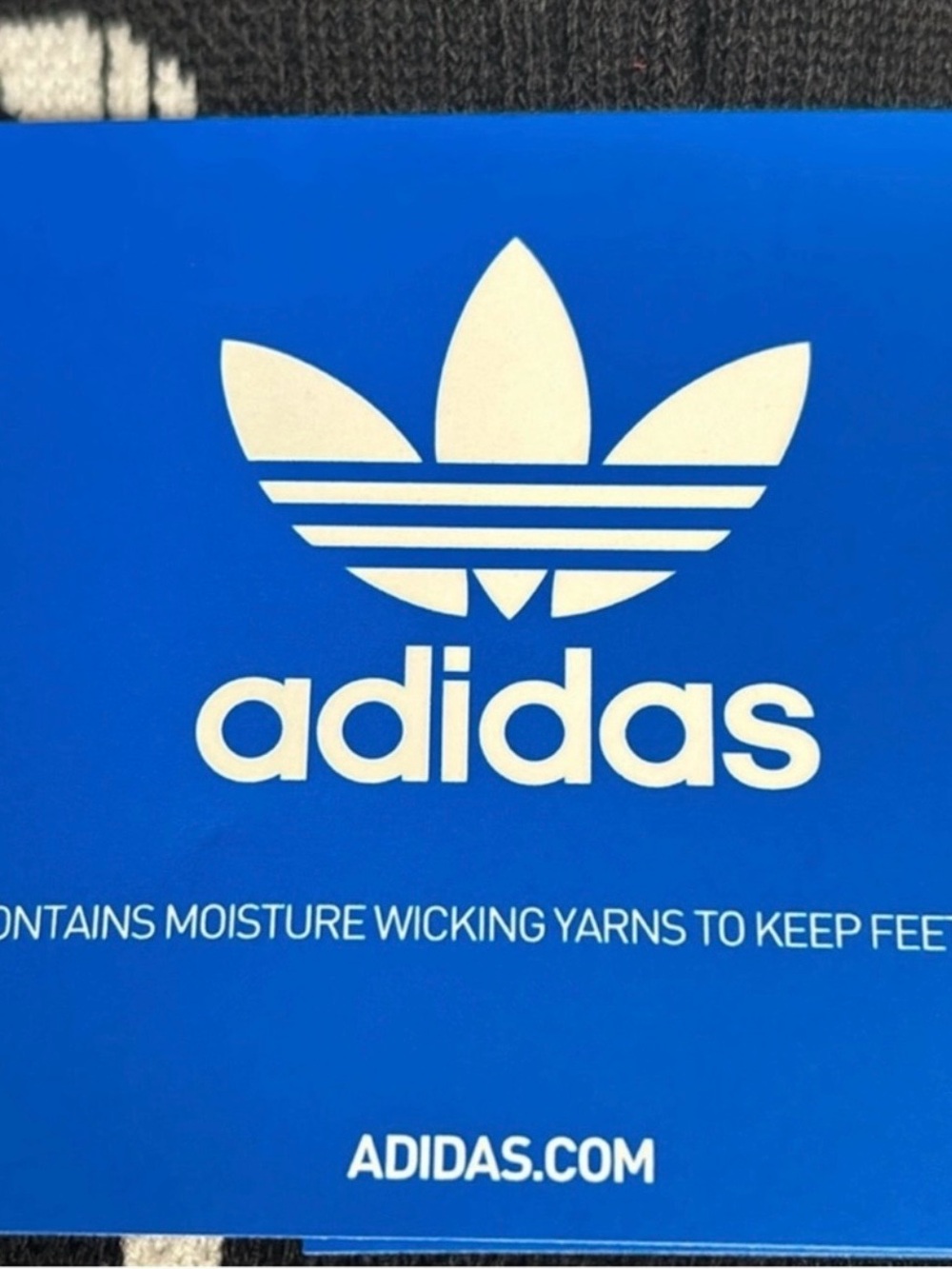 New Adidas Socks Men’s 6 Pair Black Crew Socks Logo Casual Athletic Activewear - Picture 9 of 12